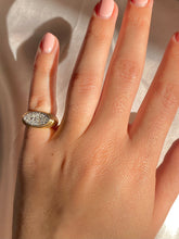 Load image into Gallery viewer, Vintage 18k East West Diamond Cluster Designer Ring by J Rossi