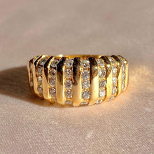Load image into Gallery viewer, Vintage 14k Diamond Column Ring 1.00 cts