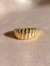 Load image into Gallery viewer, Vintage 14k Diamond Column Ring 1.00 cts
