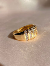 Load image into Gallery viewer, Vintage 14k Diamond Column Ring 1.00 cts