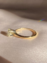 Load image into Gallery viewer, 14k Yellow Gold Platinum Solitaire Diamond Ring 1.02 cts