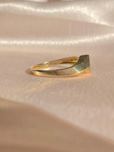 Load image into Gallery viewer, Vintage 10k Asscher Aquamarine Diamond Ring