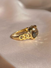 Load image into Gallery viewer, Vintage 9k Smokey Quartz Diamond Checker Ring