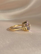 Load image into Gallery viewer, Vintage 9k Amethyst Pearl Target Ring