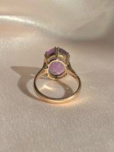 Load image into Gallery viewer, Vintage 9k Amethyst Oval Cocktail Ring
