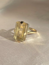 Load image into Gallery viewer, Vintage 9k Pale Citrine Cocktail Ring 1984