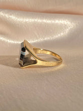 Load image into Gallery viewer, Vintage 9k Brown Striped Agate Split Ring 1992