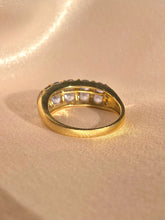 Load image into Gallery viewer, Vintage 9k Tanzanite Diamond Channel Bombe Ring