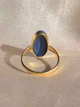 Load image into Gallery viewer, Antique 18k Lapis Lazuli Cameo Ring Wedgwood 1800s