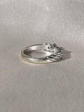 Load image into Gallery viewer, Vintage 9k White Gold Diamond Braided Band