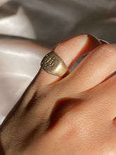 Load image into Gallery viewer, Antique 9k Rose Gold Asian Script Signet Ring 1920s