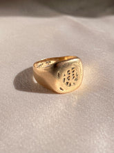 Load image into Gallery viewer, Antique 9k Rose Gold Asian Script Signet Ring 1920s