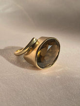 Load image into Gallery viewer, Vintage 9k Avant Garde Smokey Quartz Cocktail Ring