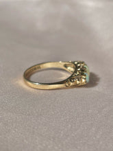 Load image into Gallery viewer, Vintage 9k Opal Diamond Cabochon Boat Ring 1987