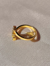 Load image into Gallery viewer, Vintage 18k Diamond Flower Waterfall Ring