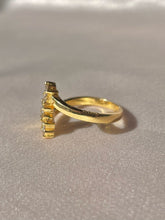 Load image into Gallery viewer, Vintage 18k Diamond Flower Waterfall Ring