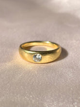 Load image into Gallery viewer, Vintage 18k Diamond Flush Solitaire Ring
