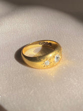 Load image into Gallery viewer, Antique 18k Diamond Trilogy Gypsy Ring 1909