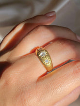 Load image into Gallery viewer, Antique 18k Diamond Trilogy Gypsy Ring 1909
