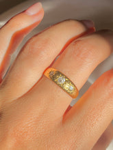 Load image into Gallery viewer, Antique 18k Diamond Trilogy Gypsy Ring 1909-10