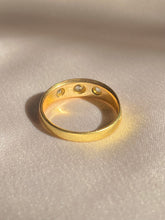 Load image into Gallery viewer, Antique 18k Diamond Trilogy Gypsy Ring 1909-10