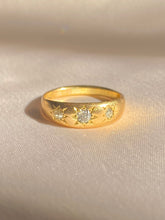Load image into Gallery viewer, Antique 18k Diamond Trilogy Gypsy Ring 1909-10