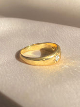 Load image into Gallery viewer, Antique 18k Diamond Trilogy Gypsy Ring 1901