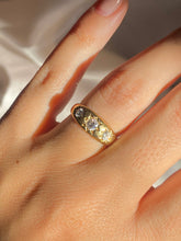 Load image into Gallery viewer, Antique 18k Diamond Trilogy Gypsy Ring 1901
