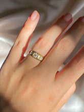 Load image into Gallery viewer, Antique 18k Diamond Trilogy Gypsy Ring 1901