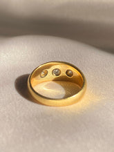 Load image into Gallery viewer, Antique 18k Diamond Trilogy Gypsy Ring 1909
