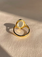 Load image into Gallery viewer, Vintage 9k Moonstone Cabochon Cocktail Ring 2001