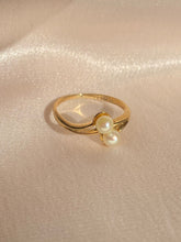 Load image into Gallery viewer, Vintage 9k Pearl Duo Ring 1981