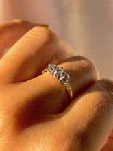 Load image into Gallery viewer, Vintage 18k Diamond Platinum Trilogy Ring