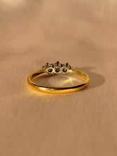 Load image into Gallery viewer, Vintage 18k Diamond Platinum Trilogy Ring