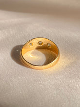 Load image into Gallery viewer, Antique 18k Diamond Trilogy Gypsy Ring 1913