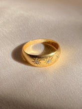 Load image into Gallery viewer, Antique 18k Diamond Trilogy Gypsy Ring 1913