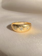 Load image into Gallery viewer, Antique 18k Diamond Trilogy Gypsy Ring 1913