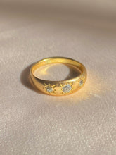 Load image into Gallery viewer, Antique 18k Diamond Trilogy Gypsy Ring 1909-10