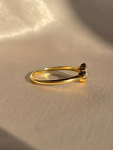 Load image into Gallery viewer, Vintage 18k Diamond Bezel Flower Cluster Ring