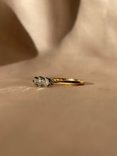 Load image into Gallery viewer, Vintage 18k Diamond Platinum Trilogy Ring