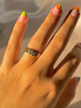 Load image into Gallery viewer, Antique 18k Flower Pictoral Ring 1891