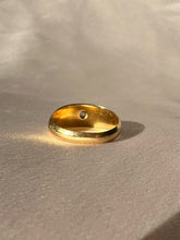 Load image into Gallery viewer, Antique 18k Diamond Solitaire Starburst Ring 1914