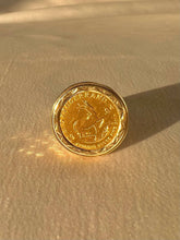 Load image into Gallery viewer, Vintage 9k Kruggerand Coin Signet Ring 1995