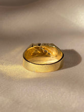 Load image into Gallery viewer, Vintage 14k Diamond Diagonal Signet Ring