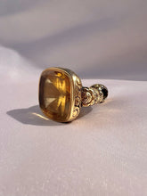 Load image into Gallery viewer, Antique Citrine Floral Fob Seal 1800s