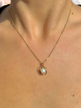 Load image into Gallery viewer, Antique 9k Caged Pearl Necklace