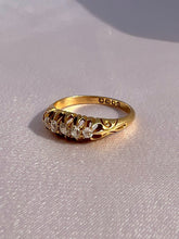 Load image into Gallery viewer, Antique 18k Diamond Claw Ring 1889