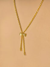 Load image into Gallery viewer, Vintage 14k Pearl Bow Rope Necklace