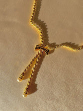 Load image into Gallery viewer, Vintage 14k Pearl Bow Rope Necklace
