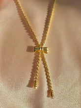 Load image into Gallery viewer, Vintage 14k Pearl Bow Rope Necklace
